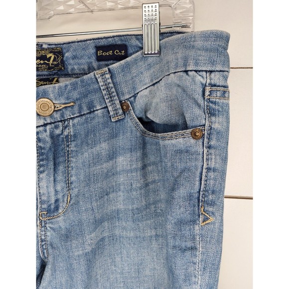 Seven7 Jeans Women's 31 Blue Light Wash Boot Cut Jeans - Picture 7 of 13
